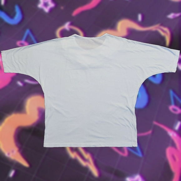 Vintage 80s Bead-embroidered T-shirt - Picture 2 of 3